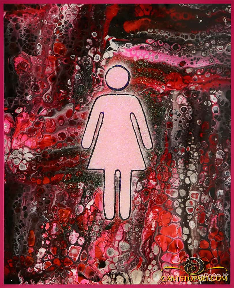 bathroom sign girl