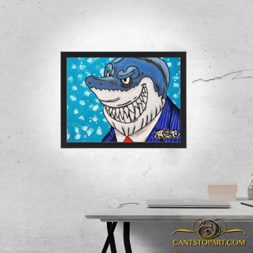 the shark framed