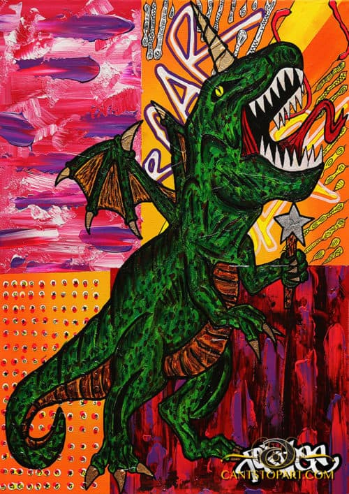 Unicornasaurus Print (A3) - Image 2