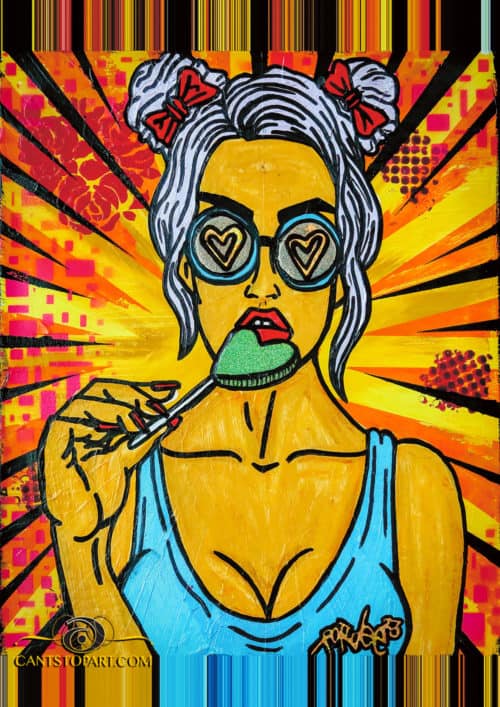 Lollie Girl Print (A3) - Image 2